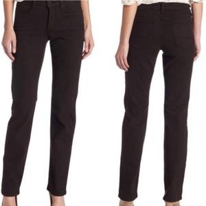 NYDJ Women Straight 2P Mahogany Dark Brown NWT